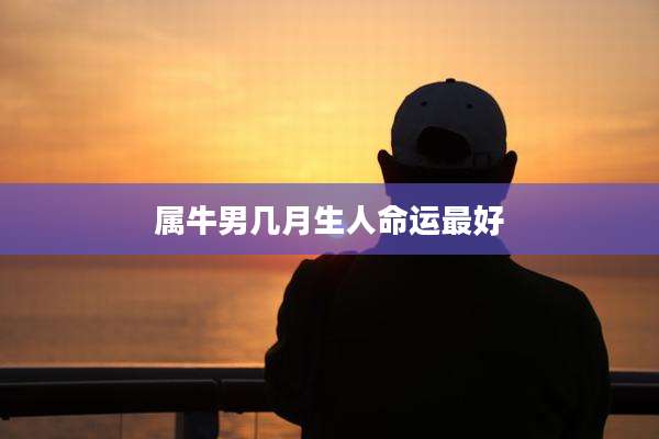 属牛男几月生人命运最好