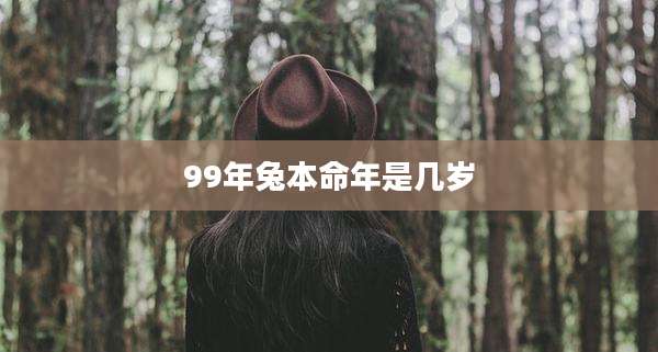 99年兔本命年是几岁