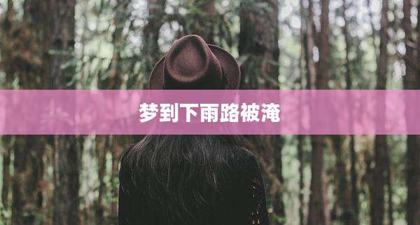 梦到下雨路被淹