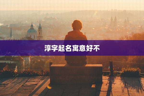 淳字起名寓意好不