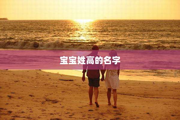 宝宝姓高的名字
