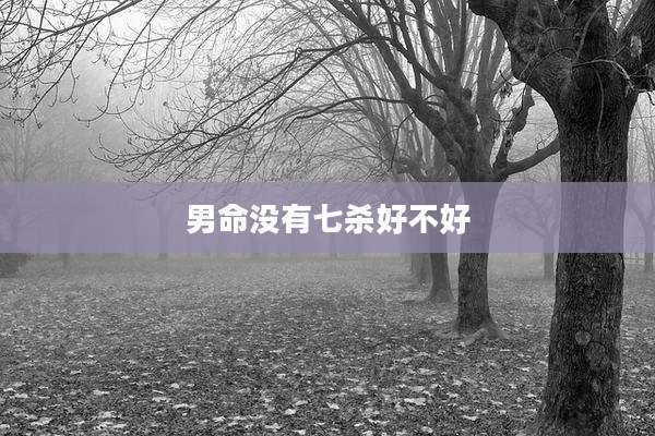 男命没有七杀好不好