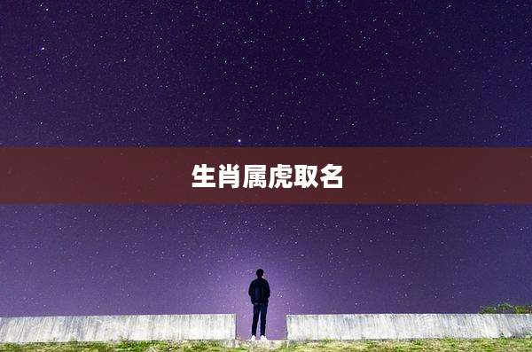 生肖属虎取名