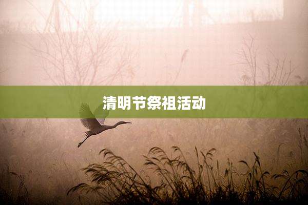 清明节祭祖活动