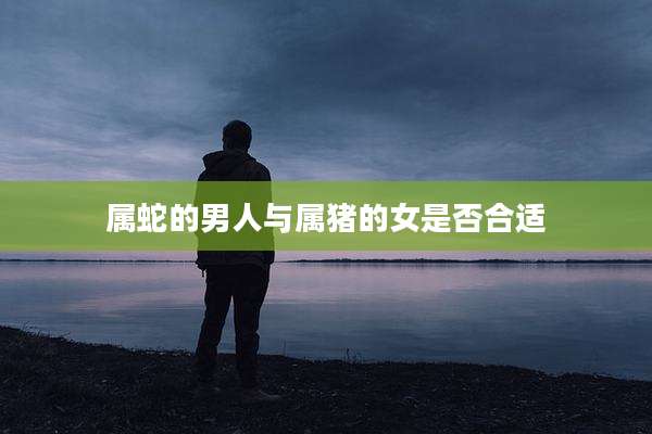 属蛇的男人与属猪的女是否合适