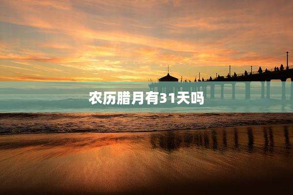 农历腊月有31天吗