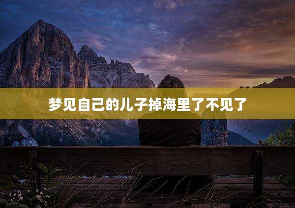 梦见自己的儿子掉海里了不见了
