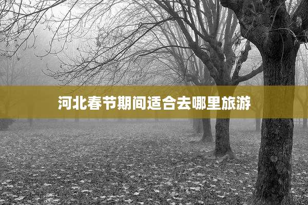 河北春节期间适合去哪里旅游
