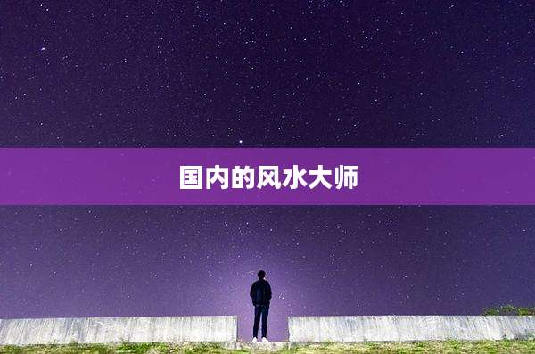 国内的风水大师
