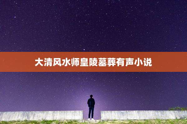 大清风水师皇陵墓葬有声小说