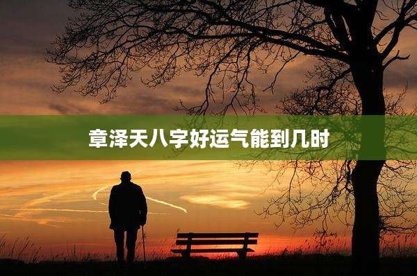 章泽天八字好运气能到几时