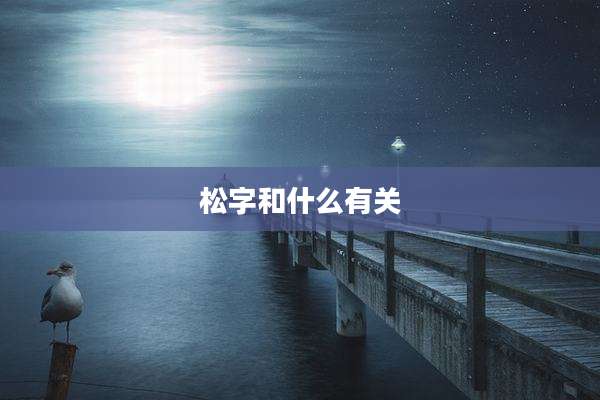 松字和什么有关