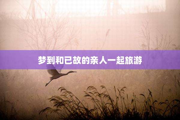 梦到和已故的亲人一起旅游