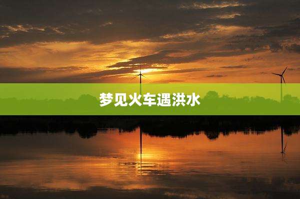 梦见火车遇洪水