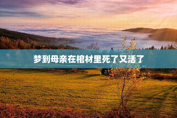 梦到母亲在棺材里死了又活了
