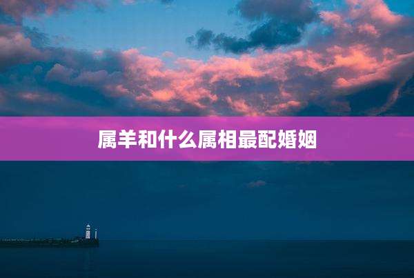 属羊和什么属相最配婚姻