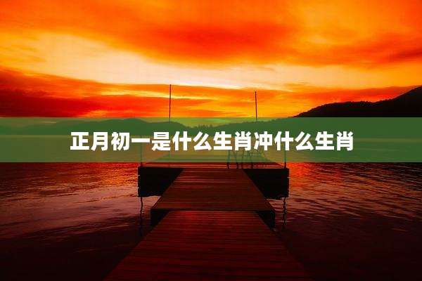 正月初一是什么生肖冲什么生肖
