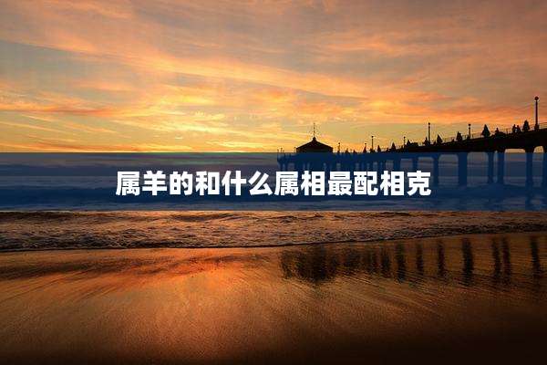 属羊的和什么属相最配相克