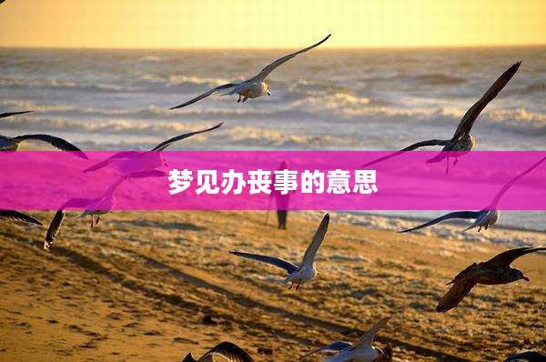 梦见办丧事的意思