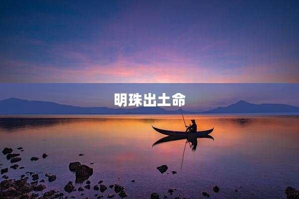 明珠出土命
