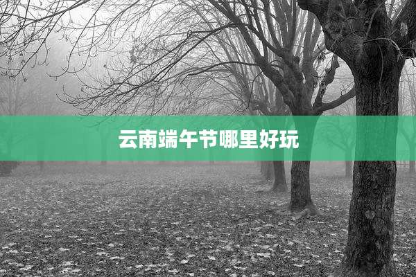 云南端午节哪里好玩