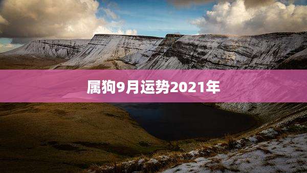 属狗9月运势2021年