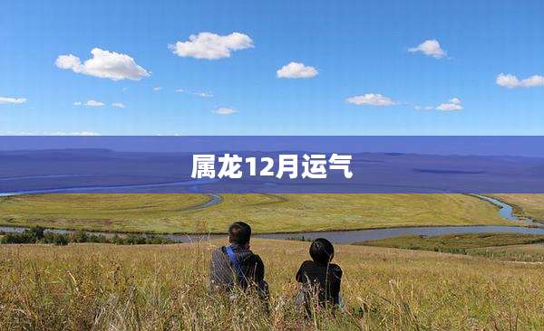 属龙12月运气