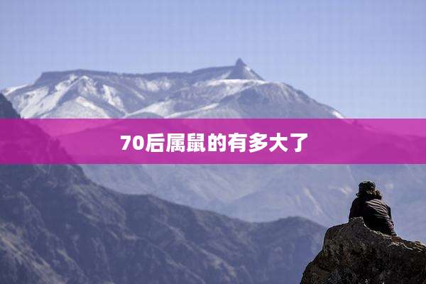 70后属鼠的有多大了