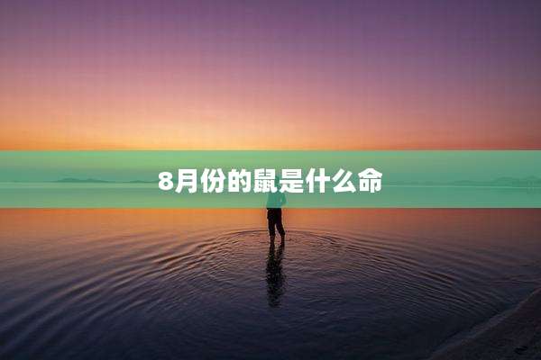 8月份的鼠是什么命