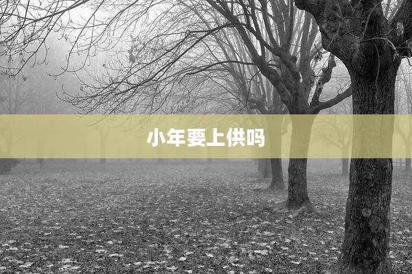 小年要上供吗