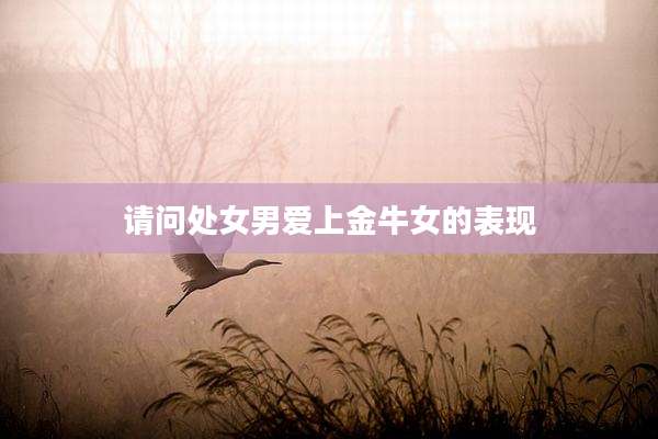 请问处女男爱上金牛女的表现
