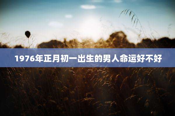 1976年正月初一出生的男人命运好不好