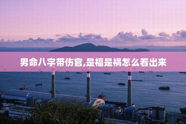 男命八字带伤官,是福是祸怎么看出来