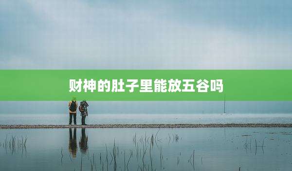 财神的肚子里能放五谷吗