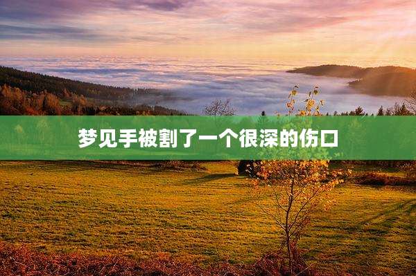 梦见手被割了一个很深的伤口