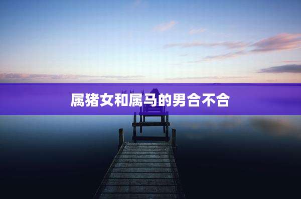 属猪女和属马的男合不合