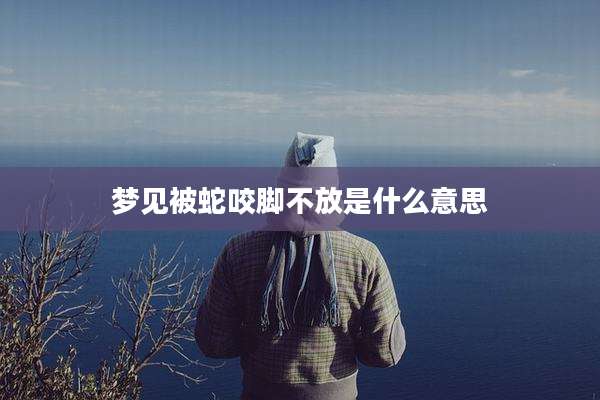 梦见被蛇咬脚不放是什么意思