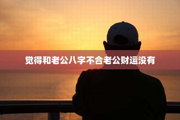 觉得和老公八字不合老公财运没有
