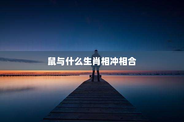 鼠与什么生肖相冲相合
