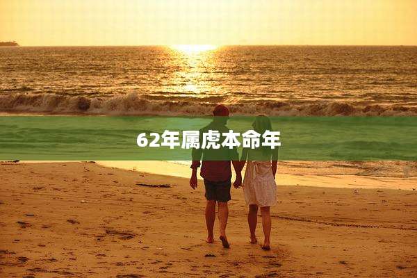 62年属虎本命年