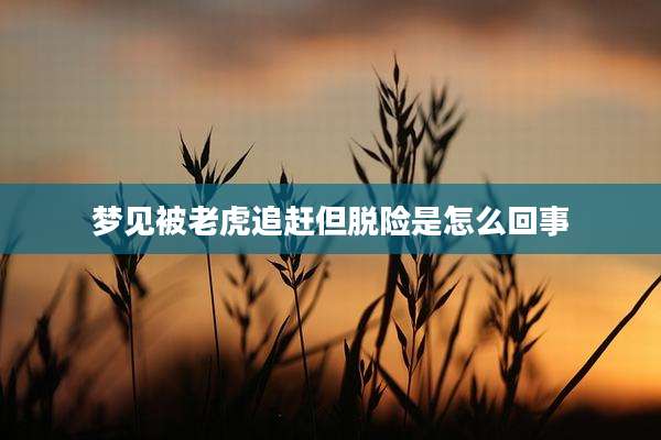 梦见被老虎追赶但脱险是怎么回事