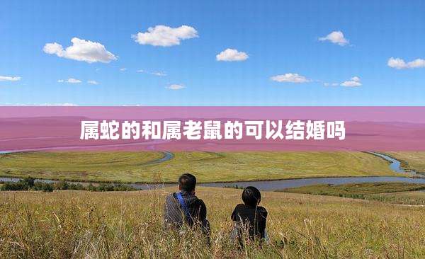 属蛇的和属老鼠的可以结婚吗