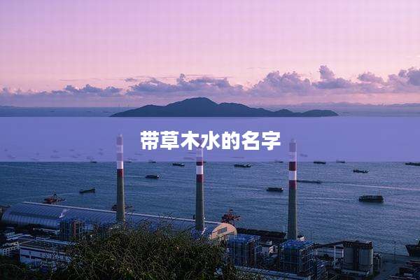带草木水的名字