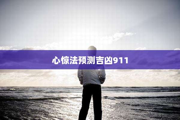心惊法预测吉凶911
