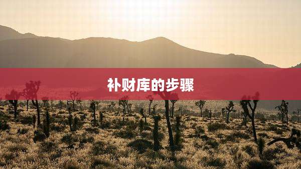 补财库的步骤