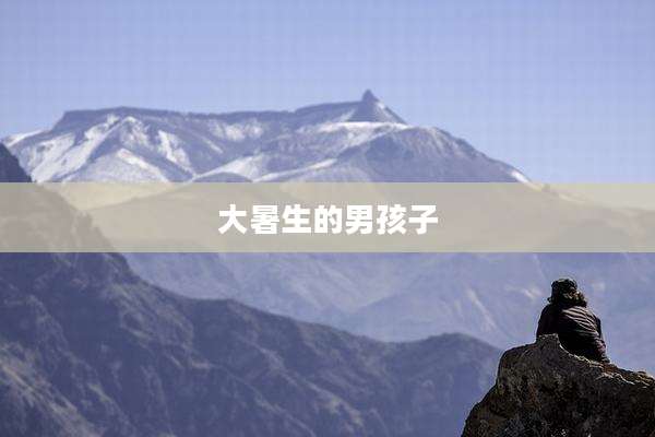 大暑生的男孩子