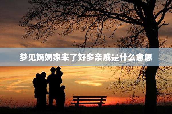 梦见妈妈家来了好多亲戚是什么意思