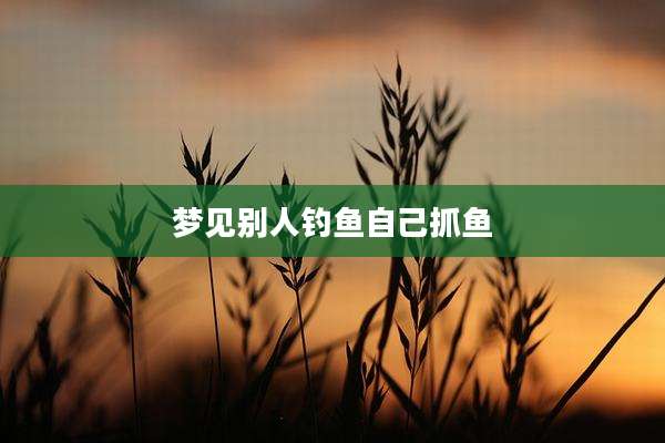 梦见别人钓鱼自己抓鱼