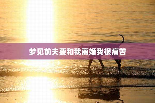 梦见前夫要和我离婚我很痛苦