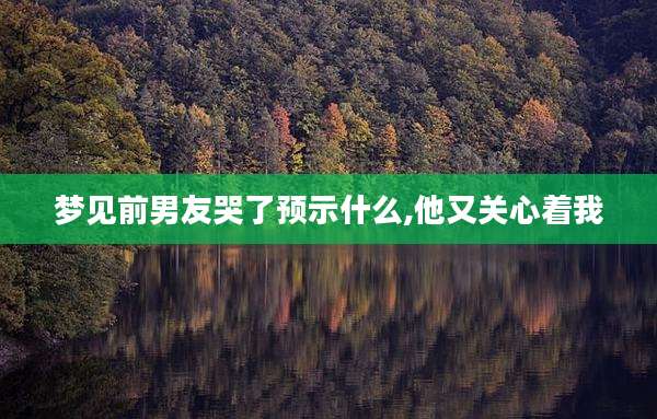 梦见前男友哭了预示什么,他又关心着我